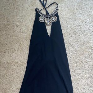Black Halter Bebe Dress